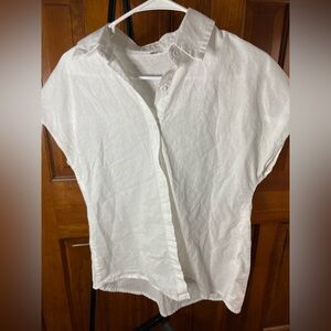 White linen top